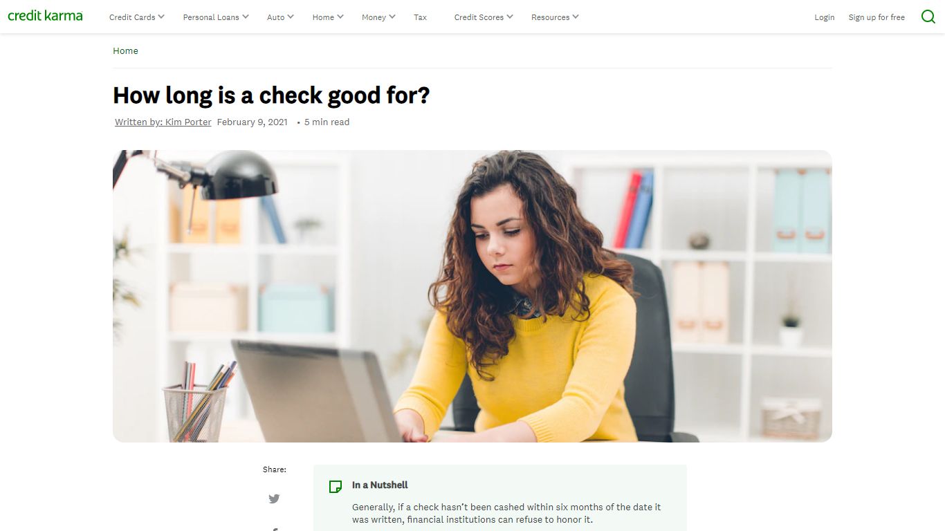 How Long Is a Check Good for Before It Expires? | Credit Karma